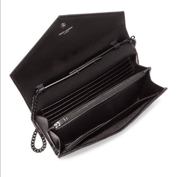 YSL SAINT LAURENT Logo WOC Bag Black monogram - Picture 3 of 5